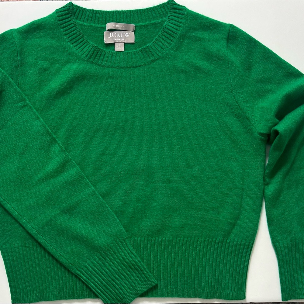 Jcrew cashmere shrunken crewneck